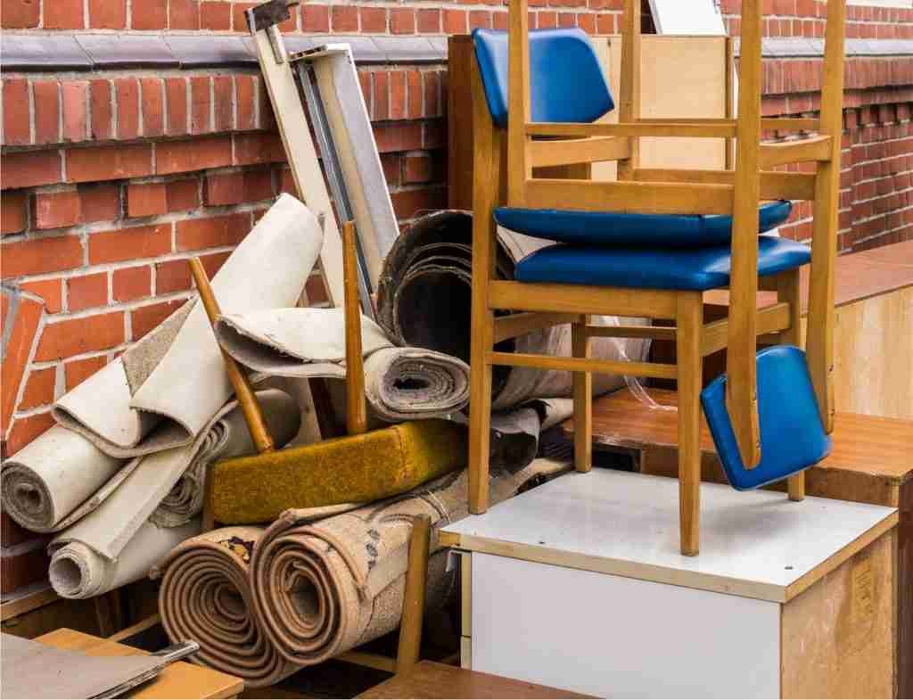 Bulky waste disposal Singapore — chairs, cabinets, and rolled carpets